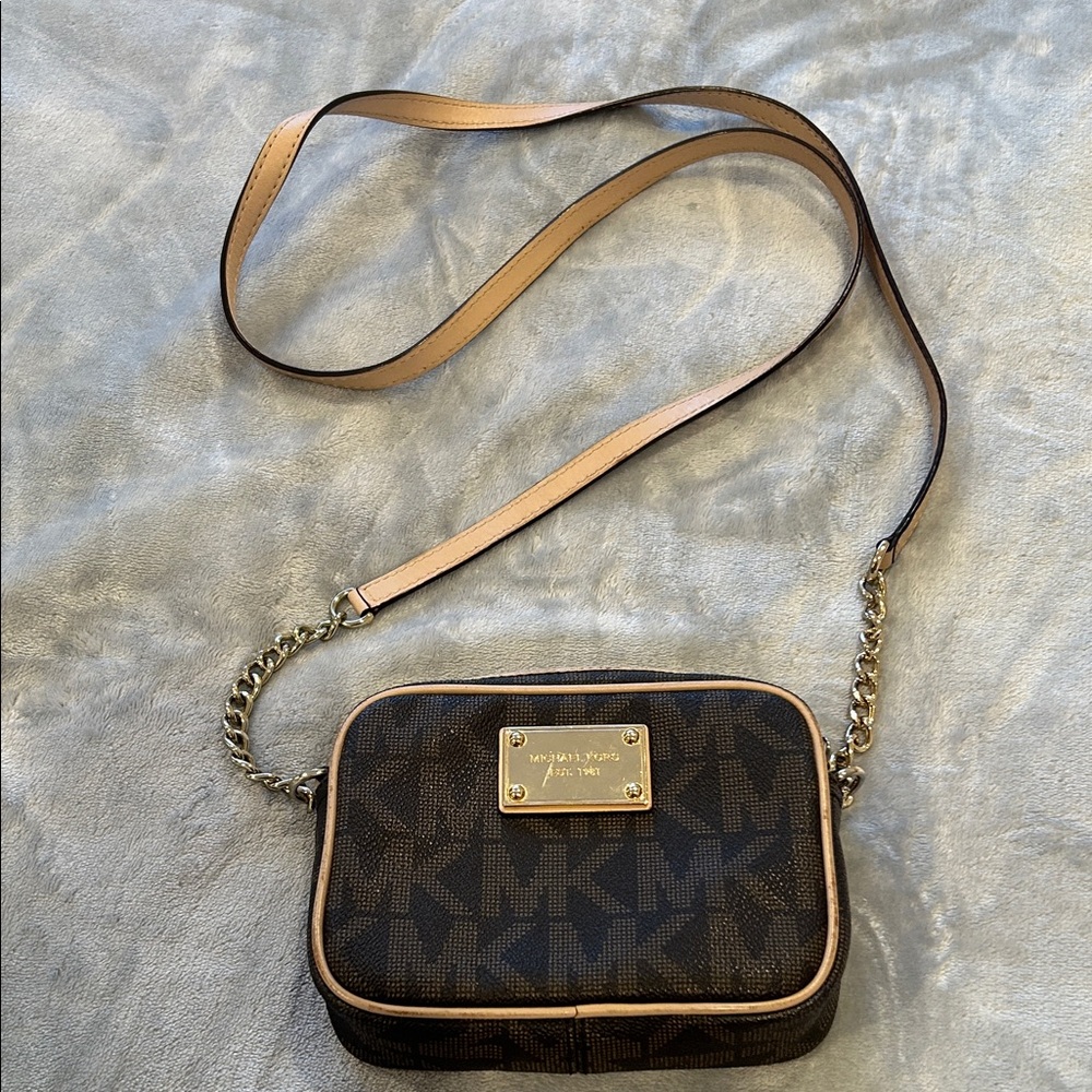 Michael Kors Signature Brown Crossbody Bag